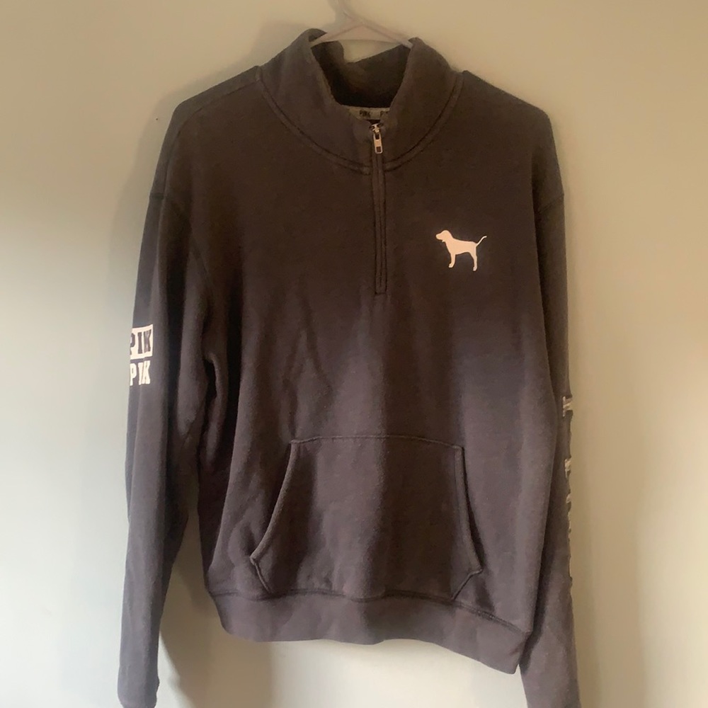 3 quarter zip up hoodie